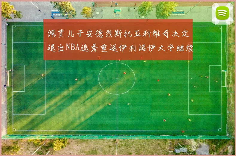 佩贾儿子安德烈斯托亚科维奇决定退出NBA选秀重返伊利诺伊大学继续学业